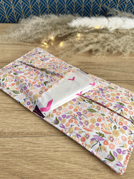La Pochette réglette fleurie